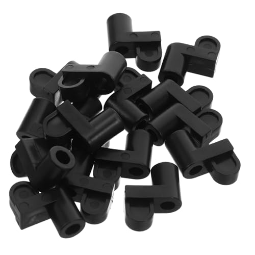 Anneome 24 Stück Teiliges Versetzte Fensterfliegengitter Halteclips mit Schrauben Robuste Befestigungsklammern für Rahmen Einsetzbar für Fenster Türrahmen Wetterbeständig und Langlebig von Anneome