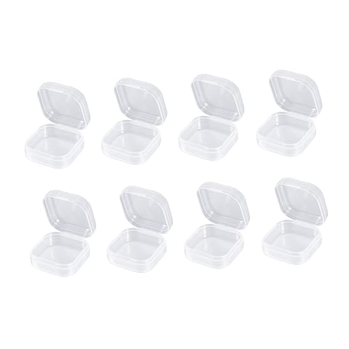 Anneome 24 Stücke Aufbewahrungsbox Aus Kunststoff Transparente Quadratische Box Mit Deckel Für Schmuck Bastelartikel Kleine Gegenstände Robust Und Langlebig von Anneome