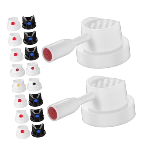 Anneome 26 Stück Teiliges Spraydosen Sprühkopf Kunststoff Spray Paint Nozzle Caps Feiner Sprühnebel für Graffiti DIY Projekte Autoreparatur und Vielseitige Heim Industrieanwendungen von Anneome