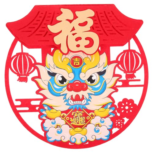 Anneome 2stücke Fu Zeichen Türaufkleber Zum Chinesischen Neujahr Dekoration Klebende Fenster Aufkleber Frühling Festival Versorgung Für Wohnzimmer Schlafzimmer Küche Bad Wc von Anneome