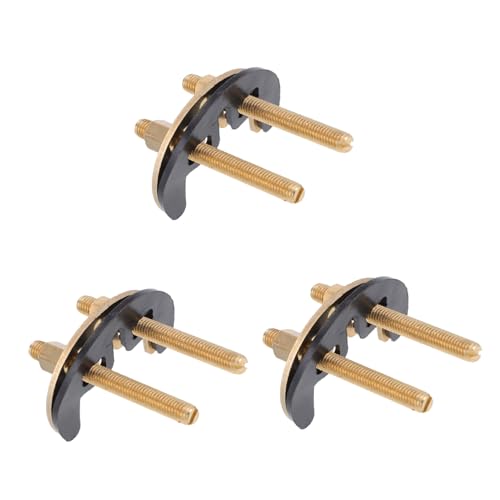 Anneome 3 Satz Teiliges Set Wasserhahn Befestigungshalterung mit Doppelloch Schrauben und Dichtungen für Stabile Montage Sichere Befestigung Kompatibel Geeignet für Waschbeckenarmaturen von Anneome