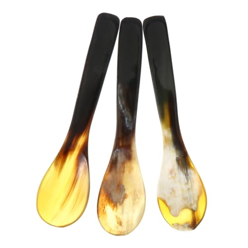 Anneome 3 Stück Teiliges Natürliche Ox horn Kaffeelöffel Vielseitige Dessert Rührlöffel für Kaffee Kuchen und Tee Handliche für Zuhause und Cafés Zufällige Farbe Zufällige Farbe Anneome 3 Stück Teiliges Natürliche Ox horn Kaffeelöffel Vielseitige Dessert Rührlöffel für Kaffee Kuchen und Tee Handliche für Zuhause und Cafés Zufällige Farbe Zufällige Farbe von Anneome