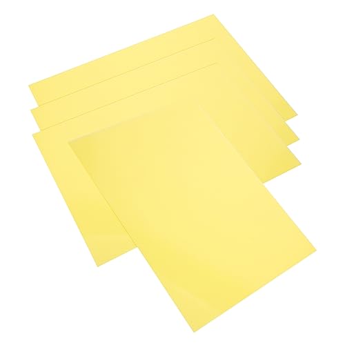 Anneome 4 Blätter Einstellbare Schrumpffolie für DIY Projekte Sanftem Gelb Vielseitig Einsetzbar für Kunsthandwerk und Kindergarten Langlebig und Bruchfest von Anneome