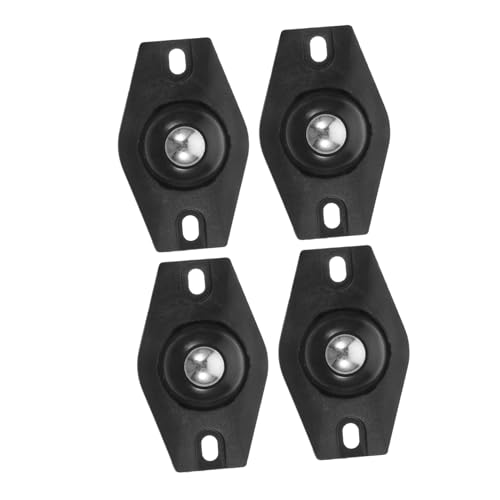 Anneome 4 Stck Selbstklebende Mini Lenkrollen aus Abs Leise Drehbare Möbelrollen für Aufbewahrungsbox Mülleimer Einfache Montage Kratzfest Praktisches Transportzubehör von Anneome