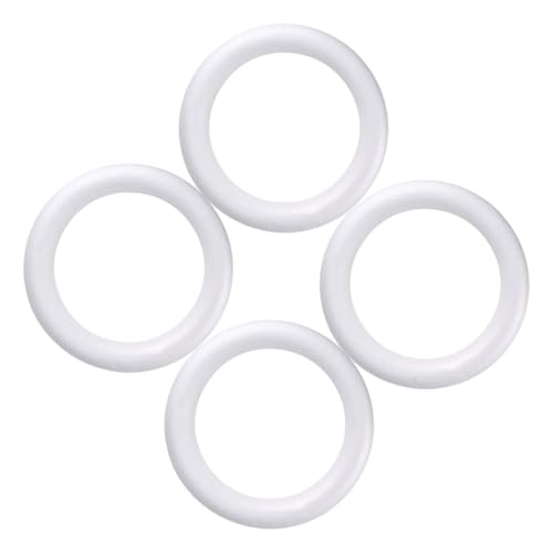 Anneome 4 Stück DIY Schaumring Dekoration für Hochzeiten und Partys Runde Foam Ringe für Kreative Arrangements Bastelmaterial für Gestaltung von Anneome