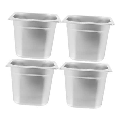 Anneome 4 Stück Dampftischpfannen für Buffet Robuste Catering Pfannen für Restaurants und Veranstaltungen Elegantes Design Leicht und Tragbar Anneome 4 Stück Dampftischpfannen für Buffet Robuste Catering Pfannen für Restaurants und Veranstaltungen Elegantes Design Leicht und Tragbar von Anneome