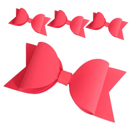 Anneome 4 Stück Große Rote Weihnachtsdeko Schleifen aus Eva Festliche Bowknot Ornamente für Weihnachtsbaum DIY Geschenkverpackung Weihnachtskranz Fenster und Partydekoration von Anneome
