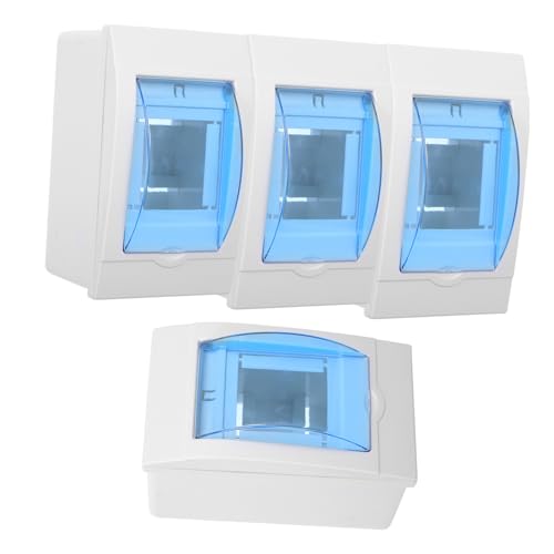 Anneome 4 Stück Teiliges Wasserdichtes Verteilerkasten Transparentem Deckel Stromkreise Robuste Elektrische Verteilerdose für Wandmontage Vielseitig Einsetzbar in Haushalt Büro Werkstatt Anneome 4 Stück Teiliges Wasserdichtes Verteilerkasten Transparentem Deckel Stromkreise Robuste Elektrische Verteilerdose für Wandmontage Vielseitig Einsetzbar in Haushalt Büro Werkstatt von Anneome