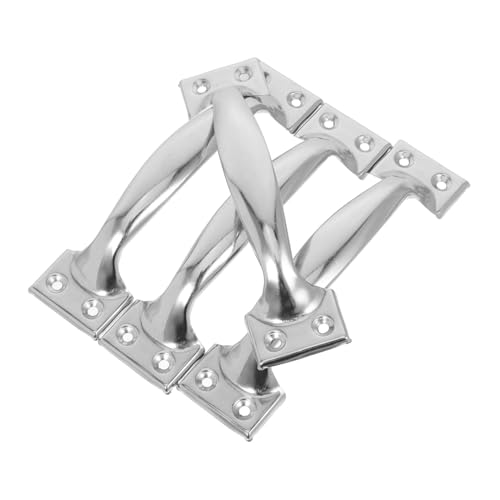 Anneome 4 Stück Türgriff Edelstahl Bow-design Ergonomisch Griff für Innen Außen Robustes Türbeschlag für Schrank Tor Garten Langlebiger Komfortabler Türgriff aus Edelstahl von Anneome