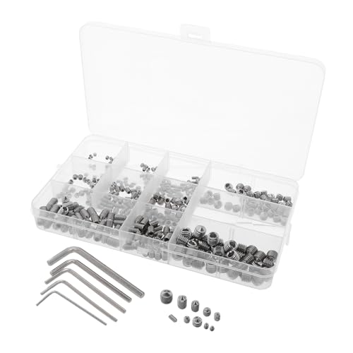 Anneome 400 Stück Edelstahl Kegelspitz Schrauben Set Innensechskant Werkzeug für Badezimmerlampen Montage Möbelbefestigung Sanitär Reparatur und Haushaltsprojekte Silber Anneome 400 Stück Edelstahl Kegelspitz Schrauben Set Innensechskant Werkzeug für Badezimmerlampen Montage Möbelbefestigung Sanitär Reparatur und Haushaltsprojekte Silber von Anneome