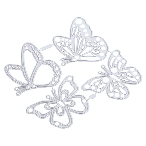 Anneome 4stücke Schmetterlings Metall Stanzschablonen Für DIY Scrapbooking Und Karten Von Carbonstahl Präzises Design Zur Kreativen Dekoration von Anneome