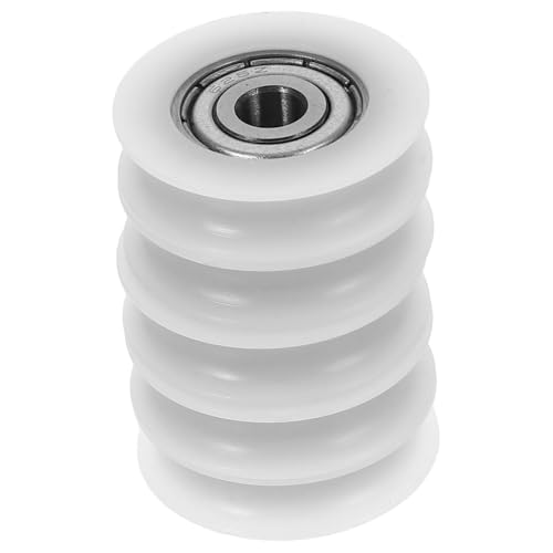 Anneome 5 Stück Teiliges Pom Kunststoff Laufrollen Gleitlager U nut Führungsräder für Schiebetüren und Fenster Geräuscharm Stabil und Reibungsarm für Sanften Lauf von Anneome