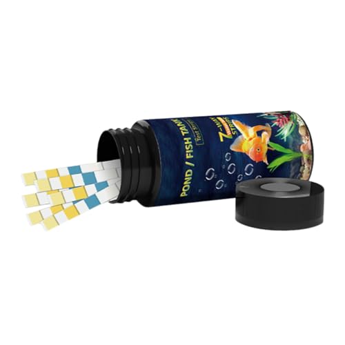 Anneome 50 Stück Wasserteststreifen für Aquarium und Fischteich Wasserqualitätstest mit Ph Freiem Chlor Gesamthärte Alkalinität Geeignet für Pools Trinkwasser und Aquarien Anneome 50 Stück Wasserteststreifen für Aquarium und Fischteich Wasserqualitätstest mit Ph Freiem Chlor Gesamthärte Alkalinität Geeignet für Pools Trinkwasser und Aquarien von Anneome