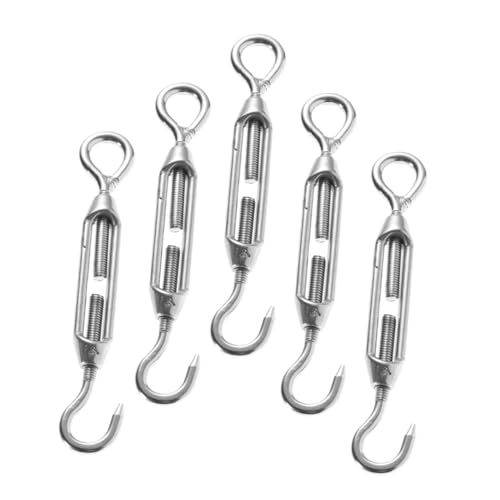 Anneome 5Stücke Seilspanner Verstellbare Spannschlösser für Kabel Drahtseile Zäune und Sonnenschutz Robuste Konstruktion Vielseitig Einsetzbar Korrosionsbeständig Anneome 5Stücke Seilspanner Verstellbare Spannschlösser für Kabel Drahtseile Zäune und Sonnenschutz Robuste Konstruktion Vielseitig Einsetzbar Korrosionsbeständig von Anneome