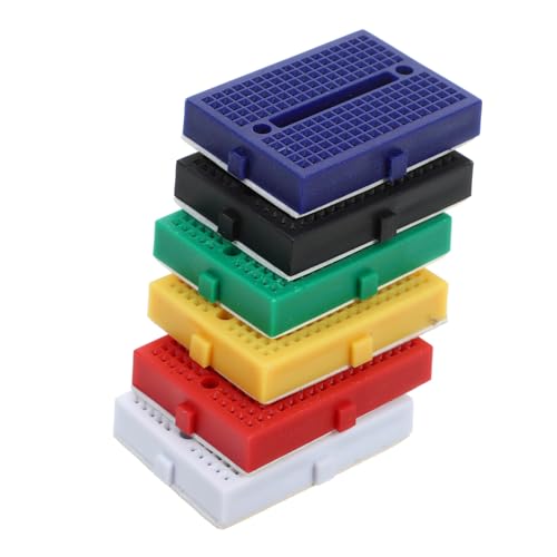 Anneome 6 Stück Mini Breadboard Teiliges Lötfreies Steckbrett für Kleine Experimente für Elektronikprojekte Robust und Einfach zu Verwenden Kompatibel mit DIY Kits und Robotik Anneome 6 Stück Mini Breadboard Teiliges Lötfreies Steckbrett für Kleine Experimente für Elektronikprojekte Robust und Einfach zu Verwenden Kompatibel mit DIY Kits und Robotik von Anneome