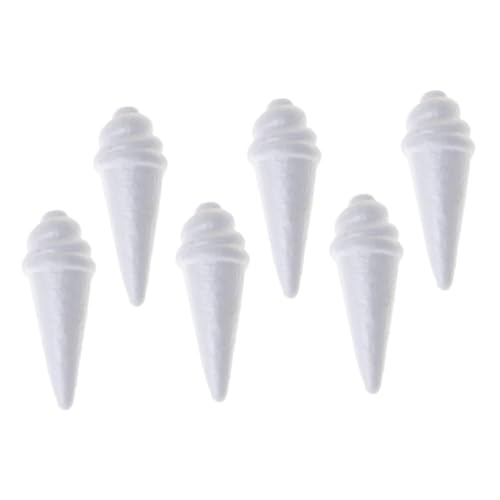 Anneome 6 Stück Teiliges Fake Eiscreme Schaum für DIY Bastelprojekte Kreative Eisformen zum Malen und Dekorieren für Handwerksliebhaber und von Anneome