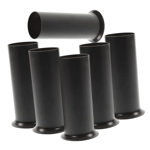 Anneome 6 Stück Teiliges Kronleuchter Kerzenhülsen aus Metall Stabile Deckenlampen Sockelabdeckungen Einfache Montage Passend für Gängige Kronleuchter Elegant und Langlebig Schwarz Anneome 6 Stück Teiliges Kronleuchter Kerzenhülsen aus Metall Stabile Deckenlampen Sockelabdeckungen Einfache Montage Passend für Gängige Kronleuchter Elegant und Langlebig Schwarz von Anneome