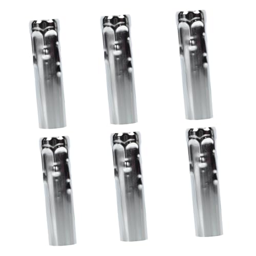 Anneome 6 Stück Teiliges Retro Lampenrohre aus Gerade Rohroberfläche mit Tränenmuster Ersatz Hüllen für Kronleuchter und Kerzenleuchter Robustes DIY Zubehör für Wohnzimmer und Flur von Anneome