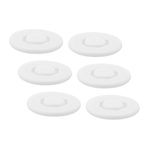 Anneome 6 Stück Transparente Runde Silikonbecher-deckel mit Sternförmiger Öffnung und Trinkhalm-loch Flexible Wiederverwendbare Silikonabdeckungen für Kaffee Tee und Vielseitige Becher mit von Anneome