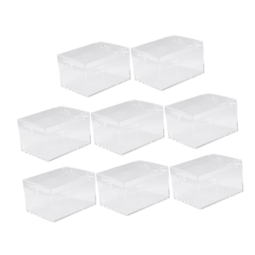 Anneome 8 Stück Teiliges Rechteckiger Transparenter Aufbewahrungs Ausstellungsboxen aus Bruchfestem PC Kleine Vitrinen für Insekten Muschelsammlungen für Zuhause Büro und Sammler Anneome 8 Stück Teiliges Rechteckiger Transparenter Aufbewahrungs Ausstellungsboxen aus Bruchfestem PC Kleine Vitrinen für Insekten Muschelsammlungen für Zuhause Büro und Sammler von Anneome