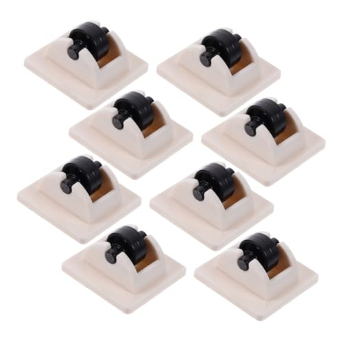 Anneome 8 Stück Teiliges Selbstklebende Möbelrollen Belastbare Mini lenkrollen für Küchengeräte Müllbehälter und Aufbewahrungsboxen Weiße Quadratische Räder Einfache Montage Rutschfest von Anneome