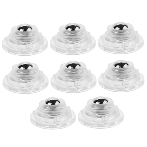 Anneome 8 Stück Teiliges Selbstklebendes Rosen design Lenkrollen Robuste Möbelrollen für Küchen Haushaltsgeräte Drehbar Tragfähig Transparent für Schränke Aufbewahrungsboxen von Anneome