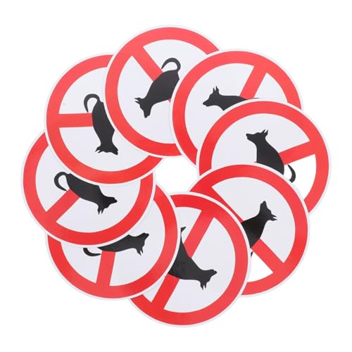 Anneome 8 Stück Wasserdichte Garten Warnschild für Gemeinschaftsparks PVC Aufkleber Kein Hundekot für Garten Einfach Anzubringen und Rückstandsfrei Entfernbar Sichtbare Haustier warnung Anneome 8 Stück Wasserdichte Garten Warnschild für Gemeinschaftsparks PVC Aufkleber Kein Hundekot für Garten Einfach Anzubringen und Rückstandsfrei Entfernbar Sichtbare Haustier warnung von Anneome