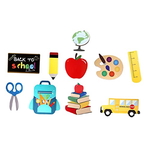 Anneome 9 Stück Teiliges Back To School Party Banner Set Bunte Schulanfang Hängedekorationen Wiederverwendbare Klassenzimmer Wand und Türanhänger Geeignet für Innen und Außenbereiche Anneome 9 Stück Teiliges Back To School Party Banner Set Bunte Schulanfang Hängedekorationen Wiederverwendbare Klassenzimmer Wand und Türanhänger Geeignet für Innen und Außenbereiche von Anneome