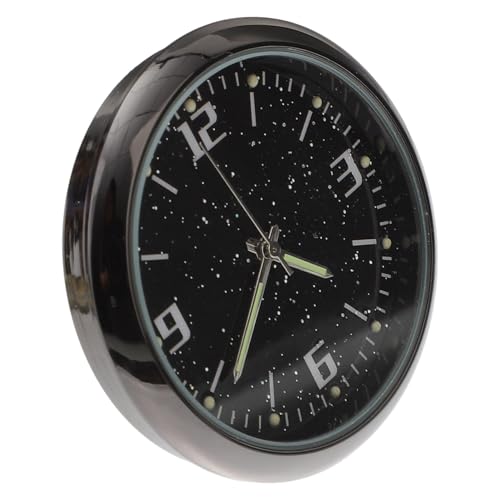 Anneome Auto Uhr Selbstklebend Leuchtendes Mini Uhren design für Armaturenbrett Stilvolle Quarzuhr Geeignet für Auto innenraum Büro und Zuhause von Anneome