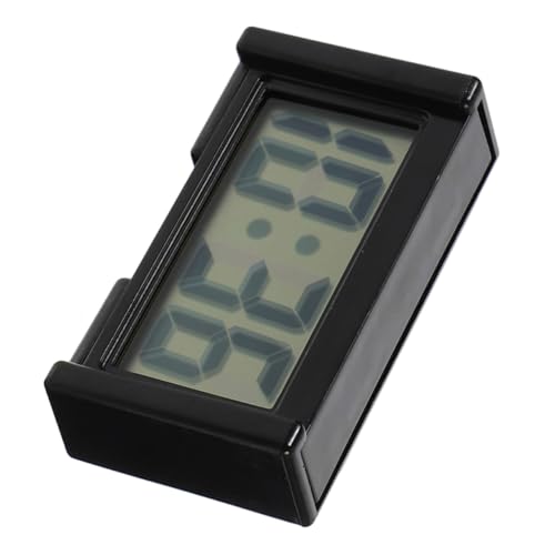 Anneome Digitale Fahrzeuguhr Mini Auto Armaturenbrett Uhr Elektronische Quarzuhr mit Klarem Display und Leichtem Design für Auto Innenraum und Schreibtisch Nutzung Schwarz von Anneome