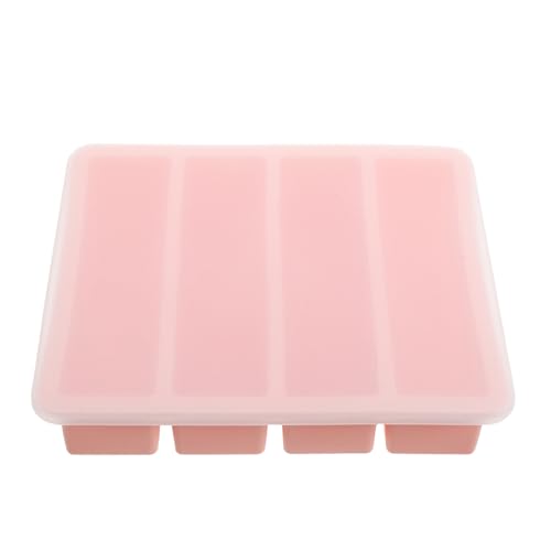 Anneome Eiswürfelform mit Deckel Kleines Eiswürfel Tablett Antihaft Flexible Eiswürfel Form für Cocktails und Getränke Langlebig Gefrier Hitzebeständig Einfach zu Reinigen Rosa von Anneome