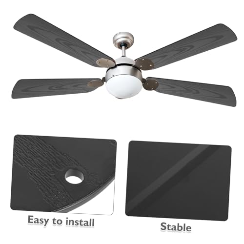 Anneome Ersatz Deckenventilator Flügel Kunststoff Robust Stoßfest Aerodynamisch Geräuscharm mit Holzmaserung für Wohnzimmer Schlafzimmer Terrasse Einfache Montage von Anneome