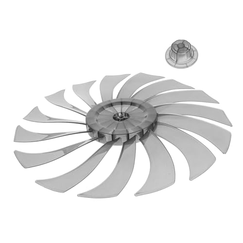 Anneome Ersatz Lüfterflügel Transparent Schwarz Ventilatorblatt Kompatibel für Tisch und Standventilatoren Langlebig Sicher und Leise von Anneome