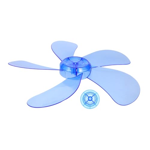 Anneome Ersatz Ventilatorblätter Kunststoff mit Befestigungsmutter für Standventilator Langlebige Leistungsstarke Lüfterflügel in Blau zur Verbesserten Luftzirkulation und Kühlung von Anneome