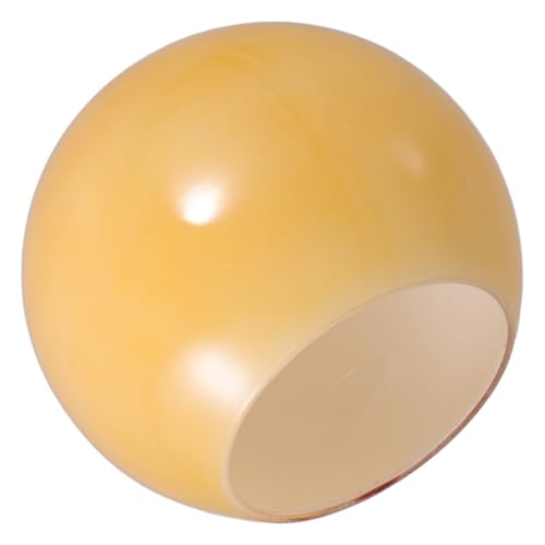 Anneome Glas Lampenschirm Kugel Milchig Gelb Pendelleuchte Ersatz DIY Lampenabdeckung Modernes Design Einfache Montage für Kleine Lampenschirme Tischlampen Geeignet von Anneome