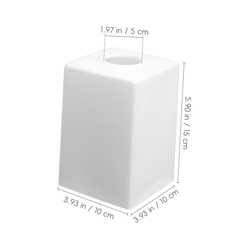 Anneome Glas Lampenschirm Opalweiß Quadratisch Gerade Tisch Wandleuchte Lampenschirm Schutz und Dekoration für Wohnzimmer und Schlafzimmer Anneome Glas Lampenschirm Opalweiß Quadratisch Gerade Tisch Wandleuchte Lampenschirm Schutz und Dekoration für Wohnzimmer und Schlafzimmer von Anneome