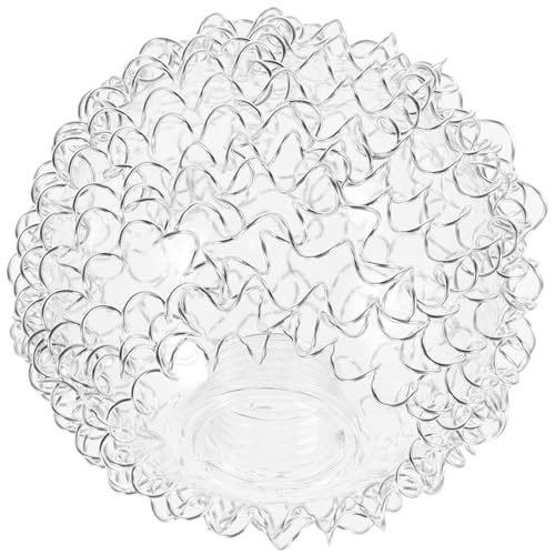Anneome Glas Lampenschirm mit Aluminiumdraht Ømm für Fassung Transparenter Kugelförmiger Lampenschirm für Pendelleuchte Eleganter Lampenschutz für Wohnzimmer Schlafzimmer Anneome Glas Lampenschirm mit Aluminiumdraht Ømm für Fassung Transparenter Kugelförmiger Lampenschirm für Pendelleuchte Eleganter Lampenschutz für Wohnzimmer Schlafzimmer von Anneome