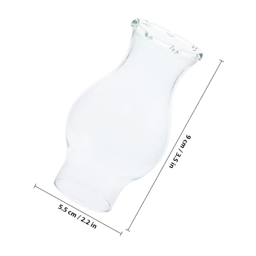 Anneome Glas Öllampen Lampenschirm Transparent Vintage Kerosin Lampe Ersatzglas Schirm für Outdoor Camping Wohnkultur Romantische Petroleumlampe Zubehör von Anneome