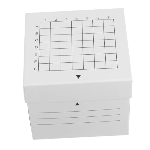 Anneome Große Aufbewahrungsbox mit Deckel für Zentrifugenröhrchen Fächer Stabiles Labor Gefrierbox Probenlagerung Gefriersicher Langlebig für Laboreinsatz von Anneome