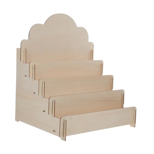 Anneome Holz Displayständer mit Design für Grußkarten und Poster Multifunktional als Kosmetik Organizer Kompakt für Tisch und Büro Langlebig Platzsparend für Verkaufsstände und von Anneome