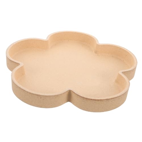 Anneome Holz Serviertablett Blumenform Multifunktionales Teetablett für Snacks und Früchte Elegantes Design für Zuhause und Büro für Partys von Anneome