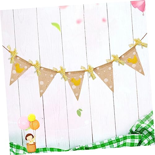 Anneome Kindergeburtstag Banner aus Leinen Wimpelkette mit Kleinem Gelbem Entenmotiv Langlebige Kindergarten Party Girlande Wiederverwendbare Dekoration für Themenfeiern Anneome Kindergeburtstag Banner aus Leinen Wimpelkette mit Kleinem Gelbem Entenmotiv Langlebige Kindergarten Party Girlande Wiederverwendbare Dekoration für Themenfeiern von Anneome