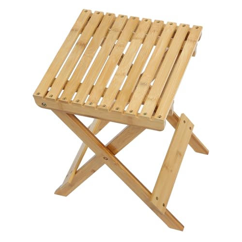 Anneome Kleiner Faltbarer Bambus hocker Tragbarer Klappbarer Sitz Stabiler Niedriger Sitzhocker für Schuhe Wechseln und Toilette Trainieren Leicht und Robust für Zuhause und Unterwegs Anneome Kleiner Faltbarer Bambus hocker Tragbarer Klappbarer Sitz Stabiler Niedriger Sitzhocker für Schuhe Wechseln und Toilette Trainieren Leicht und Robust für Zuhause und Unterwegs von Anneome