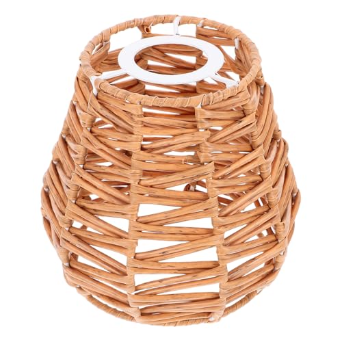 Anneome Kleiner Runder Rattan lampenschirm Handgewebt Vintage Japanischer Stil Weiches Licht für Esszimmer und Schlafzimmer Rustikale Deckenlampe für Bauernhaus und Kücheninsel Langlebig Anneome Kleiner Runder Rattan lampenschirm Handgewebt Vintage Japanischer Stil Weiches Licht für Esszimmer und Schlafzimmer Rustikale Deckenlampe für Bauernhaus und Kücheninsel Langlebig von Anneome