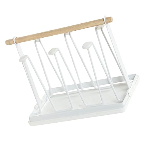 Anneome Kreativer Becherhalter mit Ablage Weißes Küchenregal für Arbeitsplatte Platzsparendes Tassenständer Design zum Abtropfen und Aufbewahren von Gläsern Praktisch und Vielseitig Anneome Kreativer Becherhalter mit Ablage Weißes Küchenregal für Arbeitsplatte Platzsparendes Tassenständer Design zum Abtropfen und Aufbewahren von Gläsern Praktisch und Vielseitig von Anneome