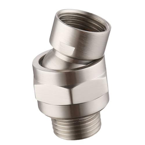 Anneome Kupfer Duschkopf Anschluss Split Mouth Duschkopf Verbinder Rotierender Sprinkler Kopf Badezimmer Zubehör Schwenkbar Langlebig Wassersparend von Anneome