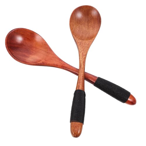 Anneome Langer Holzlöffel mit Ergonomischem Griff Essentiell für Küche zum Rühren und Servieren für Suppen Kaffee und von Anneome