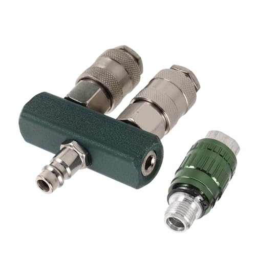 Anneome Metall Luftschlauch Schnellkupplung Verteiler Anschluss Pneumatischer Schlauchverbinder für Kompressor Industrielle Druckluftsysteme Vielseitig Kompatibel von Anneome