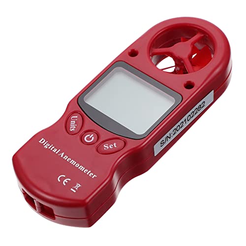Anneome Mini Handheld Digital Anemometer und Hygrothermograph Temperatur und Luftfeuchtigkeitsmesser ohne Batterie Rot für Präzise Messungen Innenräumen Freien Anneome Mini Handheld Digital Anemometer und Hygrothermograph Temperatur und Luftfeuchtigkeitsmesser ohne Batterie Rot für Präzise Messungen Innenräumen Freien von Anneome