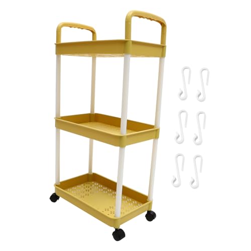 Anneome Mobiler Aufbewahrungswagen mit Stöckiger Multifunktionaler Küchen und Trolley Platzsparender Transportwagen mit Großer Kapazität für Büro Babyzimmer und Snacks Anneome Mobiler Aufbewahrungswagen mit Stöckiger Multifunktionaler Küchen und Trolley Platzsparender Transportwagen mit Großer Kapazität für Büro Babyzimmer und Snacks von Anneome
